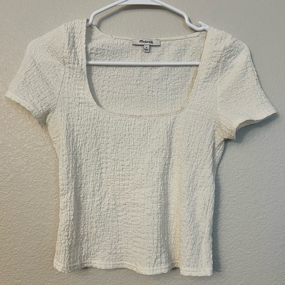 Madewell Baby Tee | Cream Color | Size Small